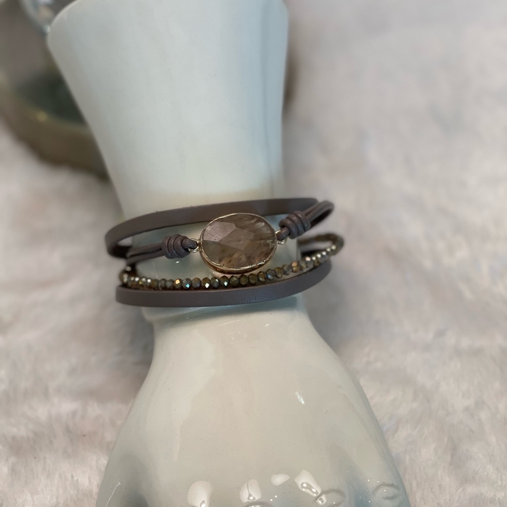 SWEET LOLA GRAY AND ROSE GOLD BRACELET